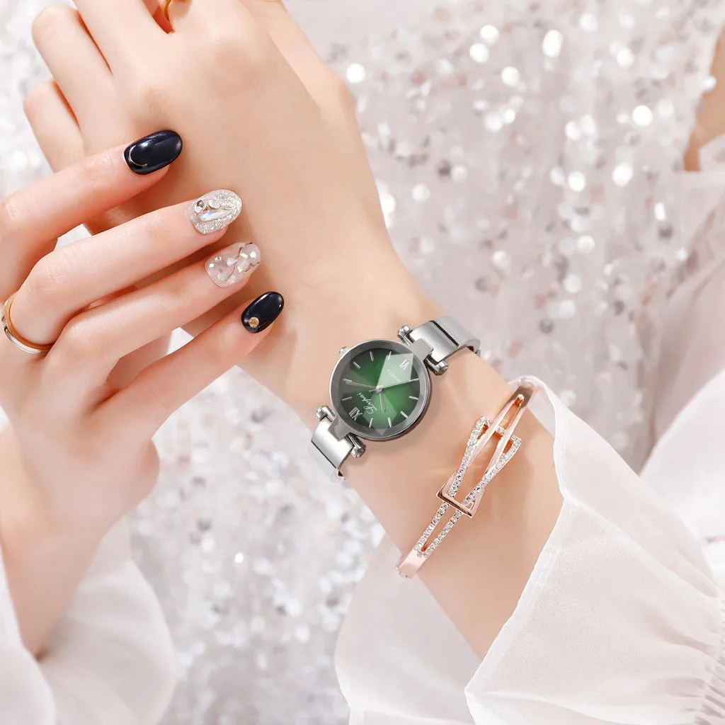 Reloj Mujer элегантный браслет часы, женские наручные часы со стразами Нержавеющая сталь ремень женские кварцевые часы Relogio Femino