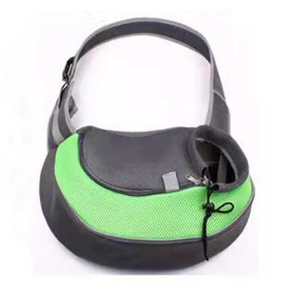 Green Сумка для домашних животных, дышащая сумка для путешествий, переносная сумка, переносная сумка, сетка, Оксфорд, на одно плечо, сумки для маленьких, средних, кошек, собак - Цвет: Green