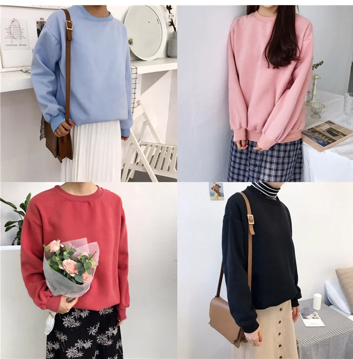Sudaderas mujer,, Harajuku, одноцветная толстовка, женская, с длинным рукавом, с капюшоном, свободная, женские толстовки, свитшоты, повседневный спортивный костюм