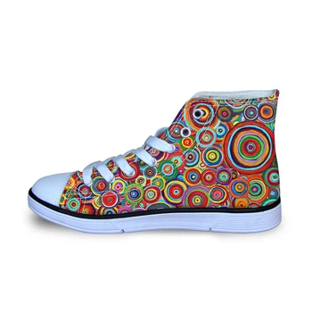 

Aulaygo 3D Printing Mosaic Art Children's Casual Canvas Shoes Kids Sneakers Boys Girls Breathable Students Rubber Soft-Sole