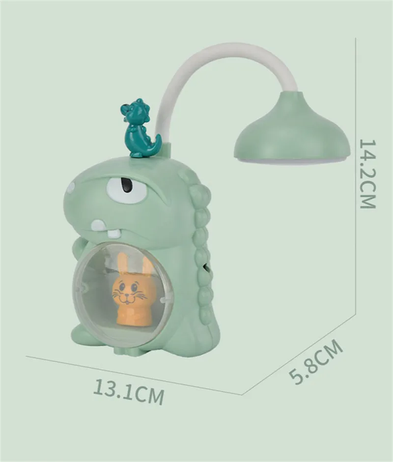 Dinosaur LED Night Light Bedroom Bedside Sleep Lights Student Desk Table Lamp Usb Charging Dormitory Kindergarten Children Gift