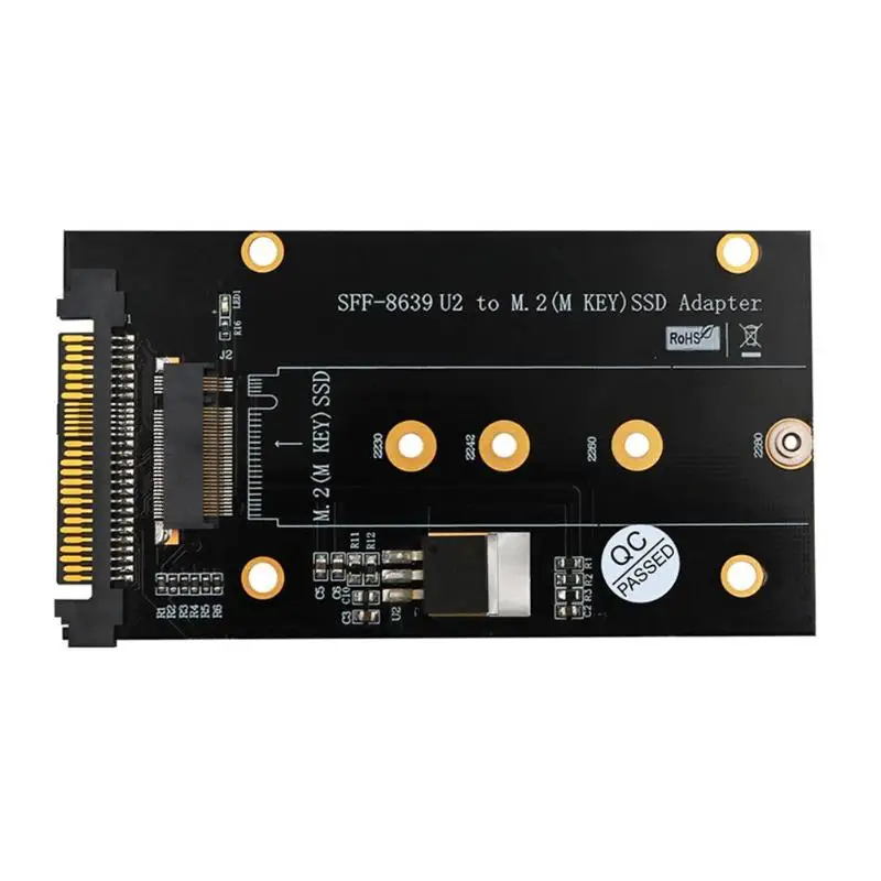2 в 1 карта расширения M.2 ключ M NVME SSD для SFF 8639 U.2 адаптер настольного ПК B/B + SATA шина