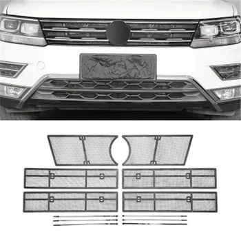 

Front grille engine water tank protective net insect net trim Car Styling for Volkswagen Tiguan L 2017 2018 2019 2020