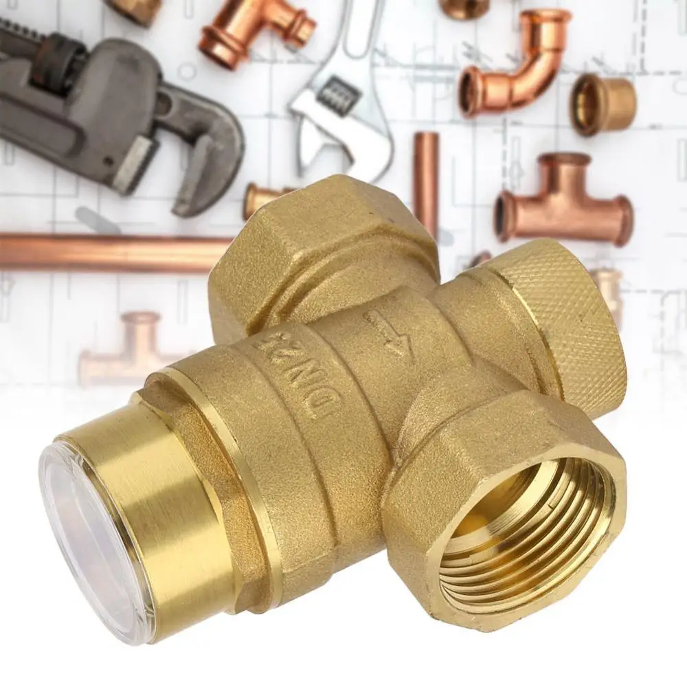 Регулирующий клапан воды 1 дюйм редукционный латунный регулятор давления с