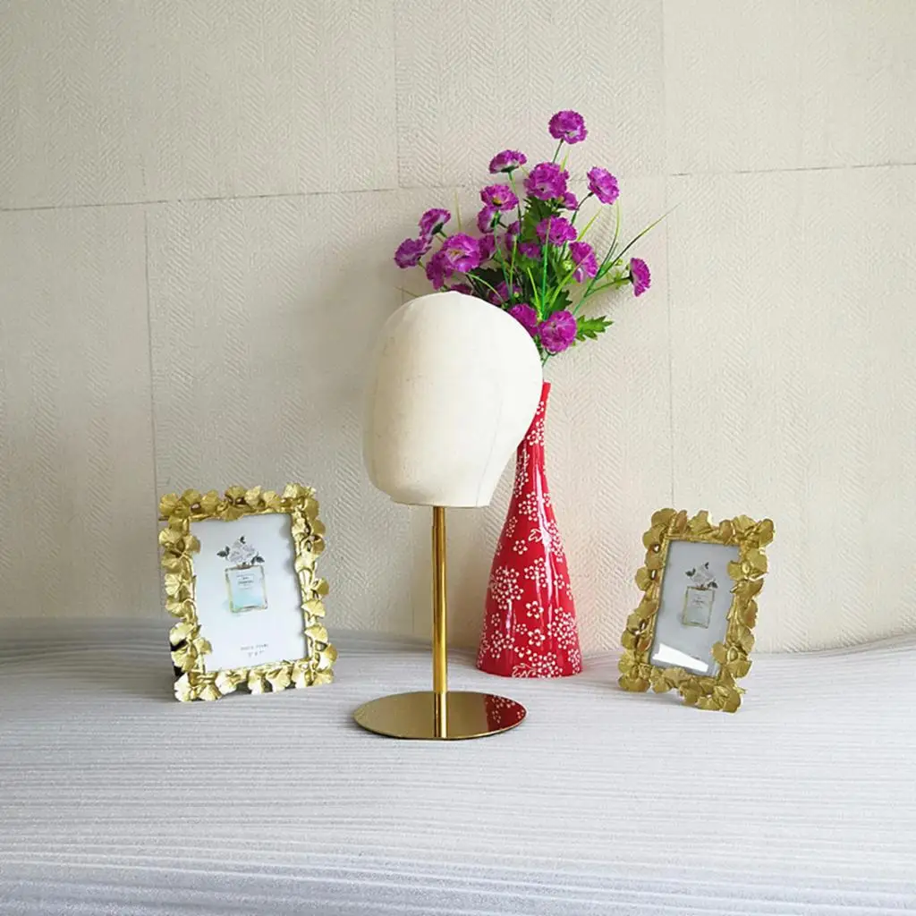 21'' Adjustable Canvas Wig Making Mannequin Head For Hat Cap Toupee Display