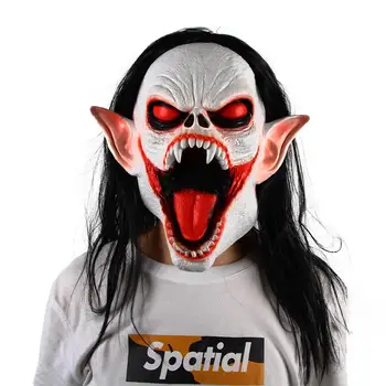 

Patygr Evil Wizard Latex Overhead Mask Vampire Rubber Scary Halloween Mask Halloween NEW