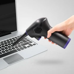 Souffleur de poussière portable Rechargeable, nouveau Style, sèche cheveux multi usages pour ordinateur, rebord de fenêtre, étui, lentille, souffleur de poussière puissant pour la maison 