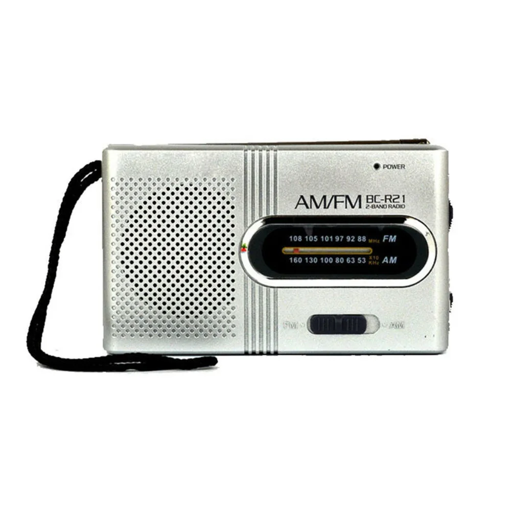 

BC-R60 Mini Radio AM/FM Telescopic Antenna Pocket Receiver with Headphone Jack High Performance AM/FM Radio Receiver