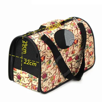 

Pet Bag Decorated With Geometric Patterns Large Multifunctional Oxford Cloth Portable Cat And Dog Bags