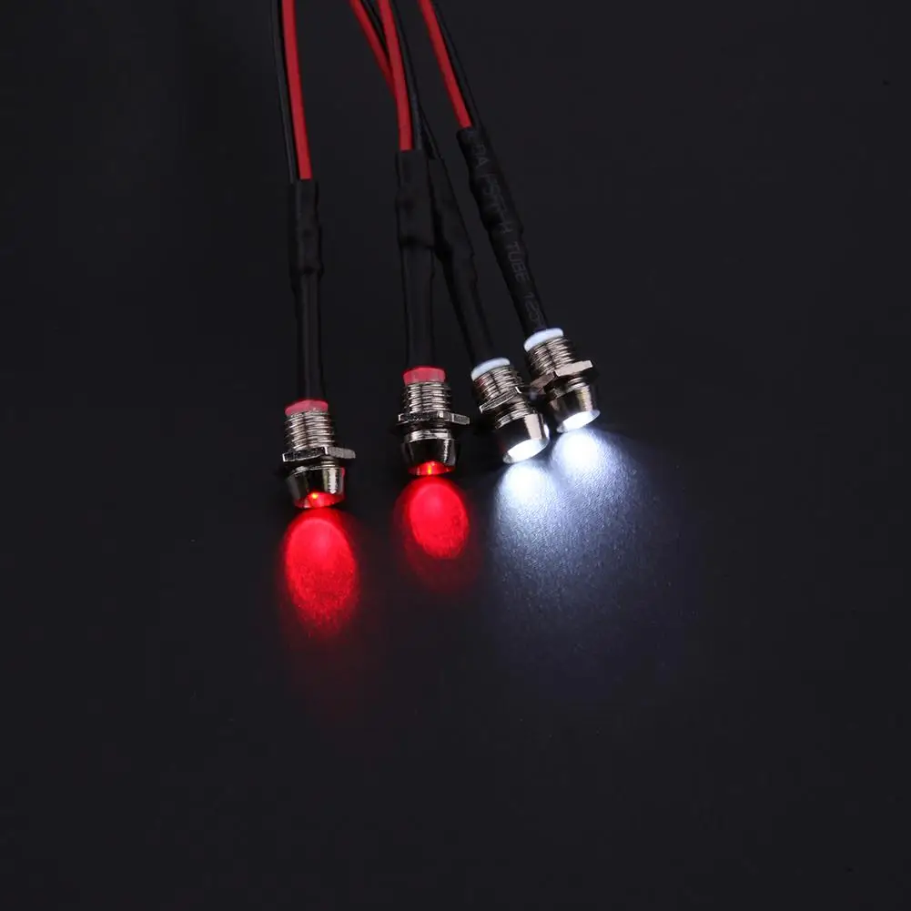 4 LED  Ʈ 3mm ȭƮ/ Ʈ RC ڵ ǰ TRAXXAS HSP HPI REDCAT  SCX10 ڵ  ׼