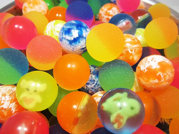 10 шт./партия забавные Игрушечные Мячи смешанный упругий шар сплошной плавающий прыгающий ребенок эластичный резиновый шар пинбол упругие игрушки