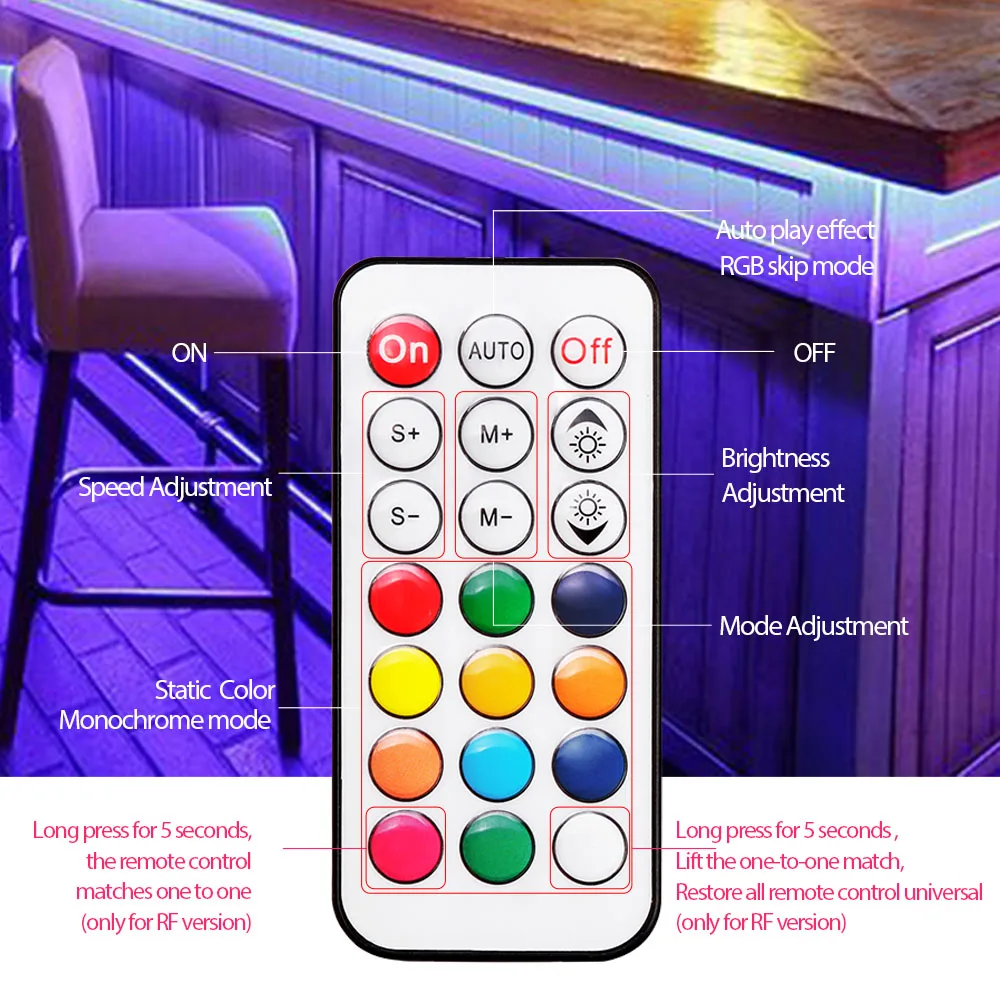 WS2811 Bluetooth Dream RGB IC Светодиодная лента 12 В постоянного тока светодиодные лампы