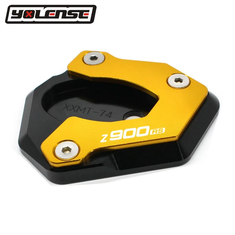  Motorcycle Accessories Kickstand Foot Side Stand Extension Pad Support Plate For KAWASAKI Z900RS Z9