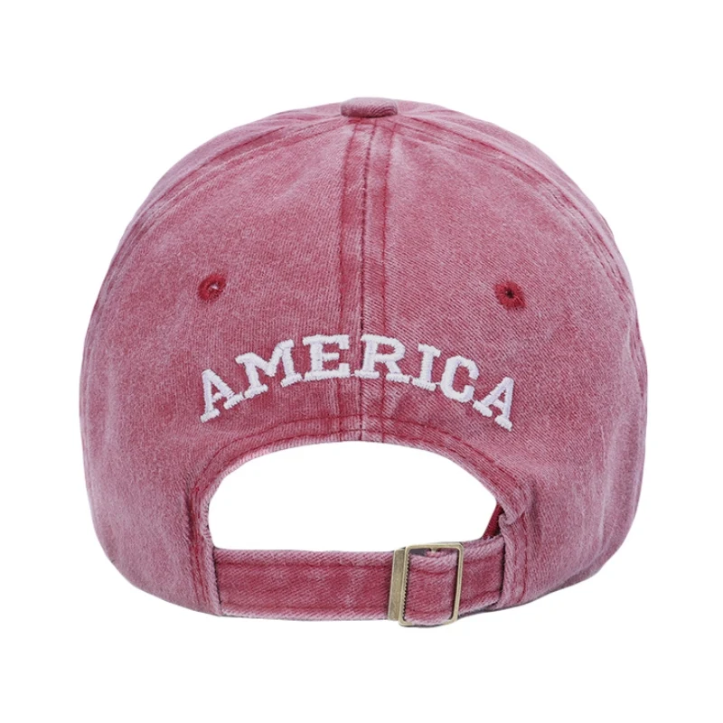Adjustable Baseball Cap Unisex Vintage Washed Denim Letter Snapback Hat Bone Embroidery Hip Hop Trucker Cap Tenis Men Hat