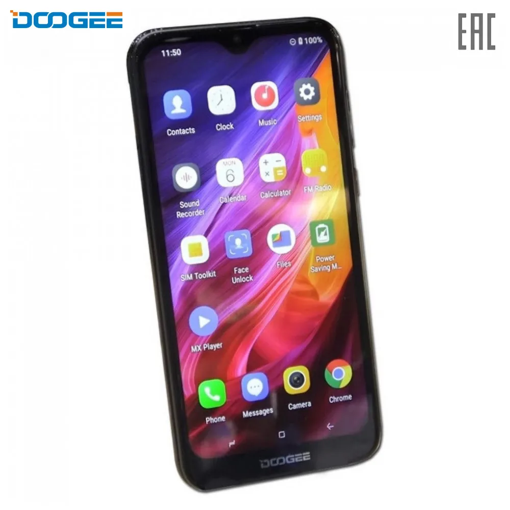 Смартфон Doogee X90L 3+16GB, 6.1'' 19:9 600x1280, 1.5GHz, 4 Core, up to 128GB flash, 5Mpix+8Mpix/5Mpix