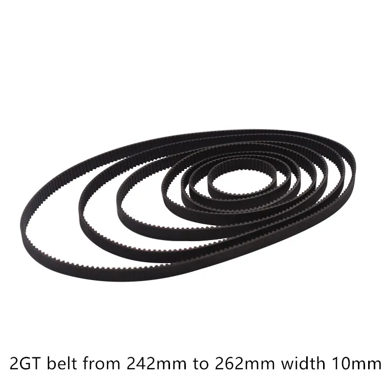 

LINK CNC 3D Printer Laser Cnc Closed Loop Rubber GT2 Timing Belt Length 242 244 246 248 250 252 254 260 262 Width 10mm Conveyor