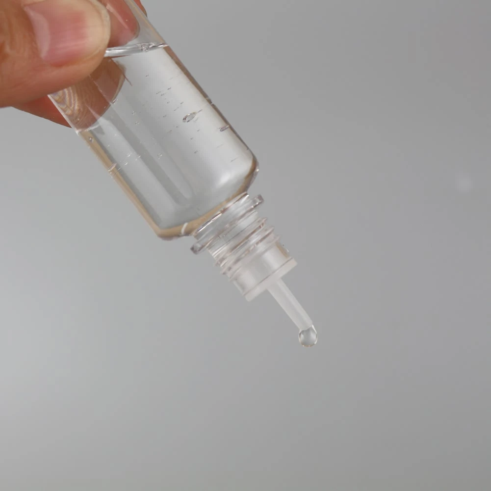 PET Clear Dropper Bottles Empty Plastic Juice Eye Liquid Refillable Containers with Black Caps Dropper Tips 10PCS X 5ML-100ML refillable bottles