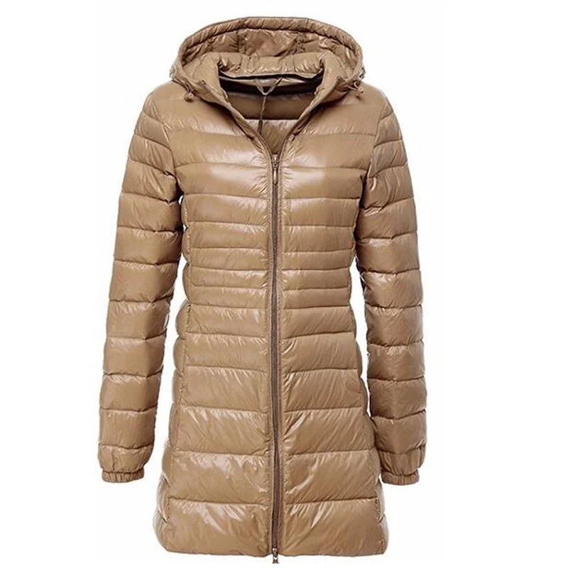 Wipalo Autumn Long Cotton Women's Coats With Hood Fashion Women Padded Brand Autumn Jacket Parka - Цвет: Champagne Gold