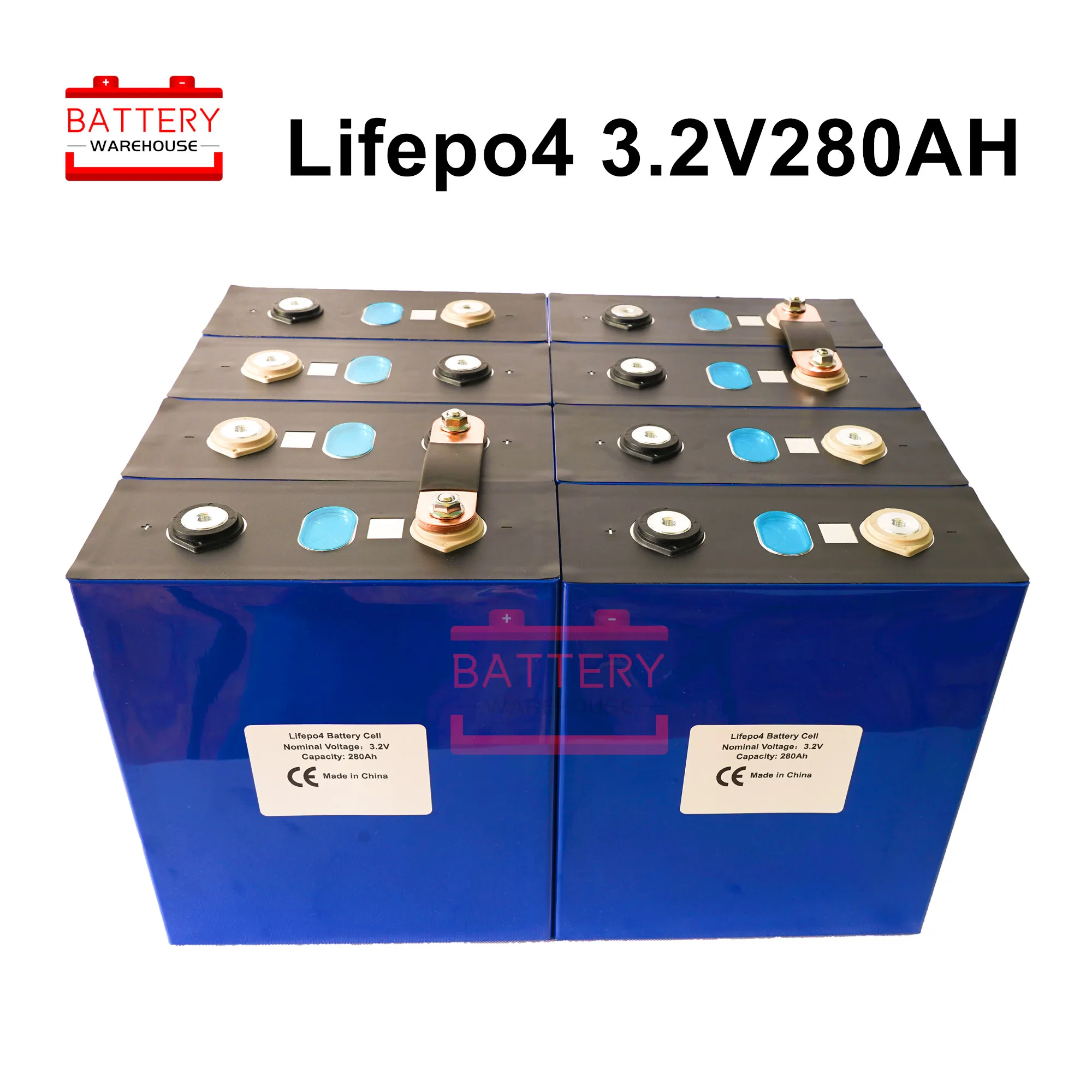 3.2V280AH LIFEPO4 батарейный элемент новые аккумуляторные батареи литиевые железные для 12V300AH для RV SOLAR EV морской ЕС США TAX FREE