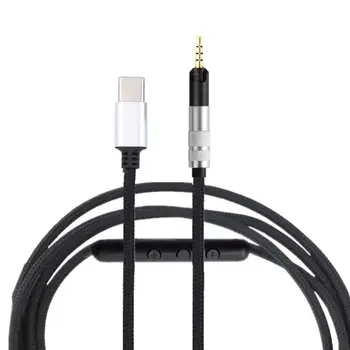 

Headset Replacement Cable for Sennheiser HD598 HD558 HD595 HD518/579/599Headphone Earphone Wire 3.5mm to TYPE-C Male S