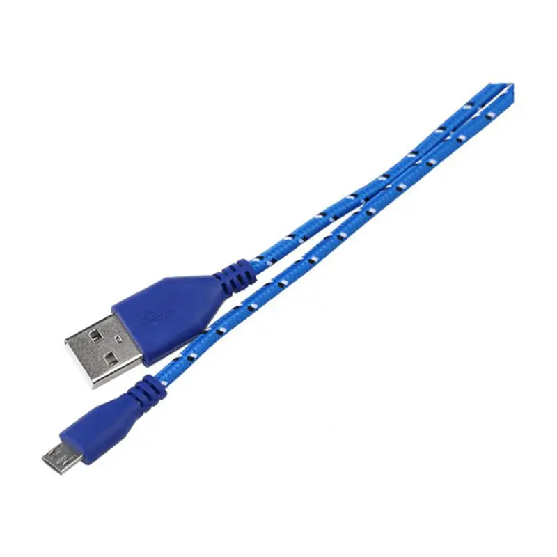 3M Плетеный тканевый мини USB кабель для передачи данных и синхронизации зарядного устройства для сотового телефона черный