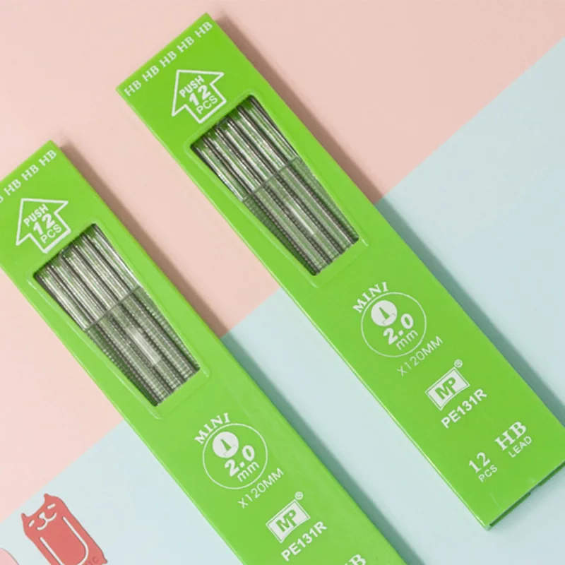 

12Pcs Novelty Drawing Automatic Pencils Refills Creative 2.0mm Mechanical Pencil Refills For Kids Gifts School Office Stationery