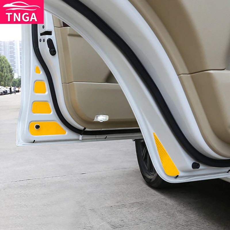 Car Door Safety Reflective Warning Stickers Toyota Land Cruiser 200 Modification Accessories LC200 Car Body Anti-Collision