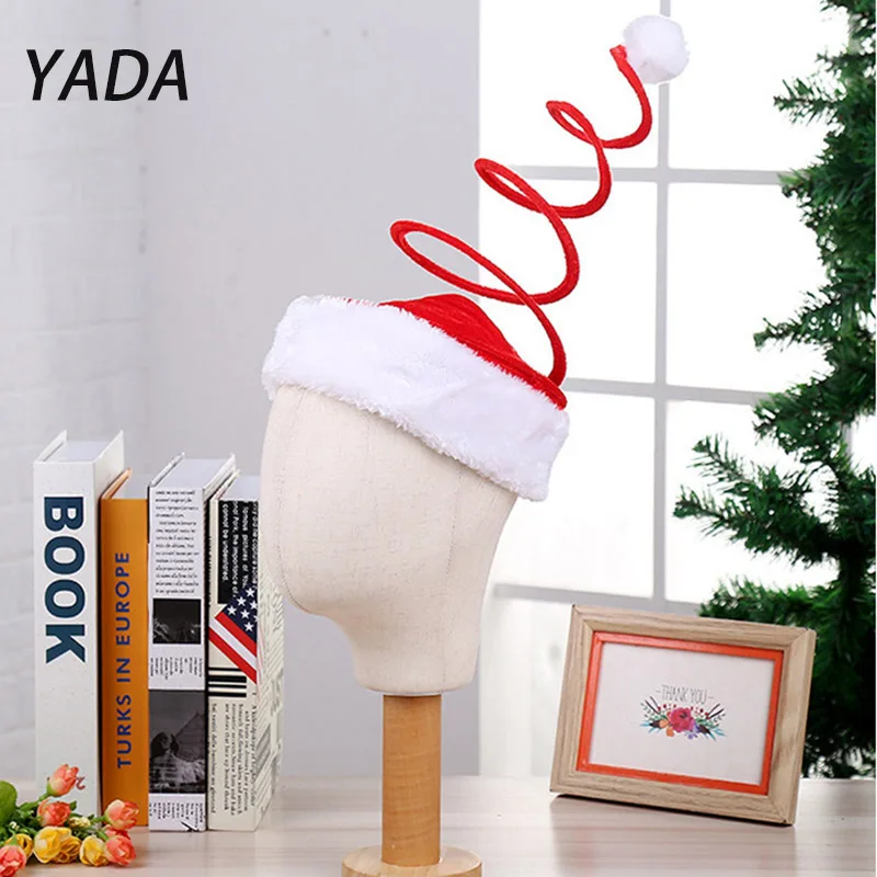 

YADA Merry Christmas Hat New Year Navidad Cap Snowman Santa Claus Hats For Kids Children Adult Xmas Gift Decoration TW210015