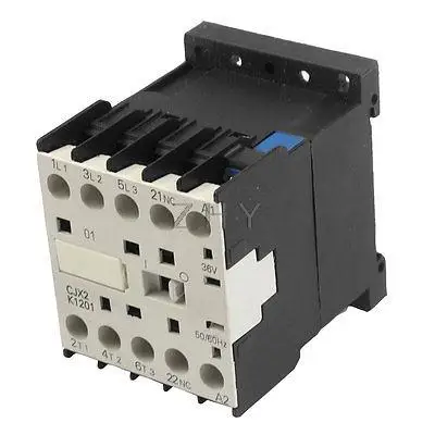 CJX2-K1201 36 вольт катушка 35 мм din-рейка 12A три полюса 3P 1NC AC контактор