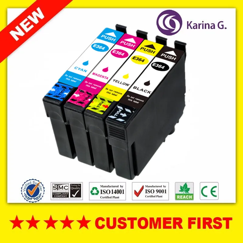 Чернильный картридж для Epson совместим с моделями 364XL T364XL T3641 T3642 T3643 T3644|Чернильные