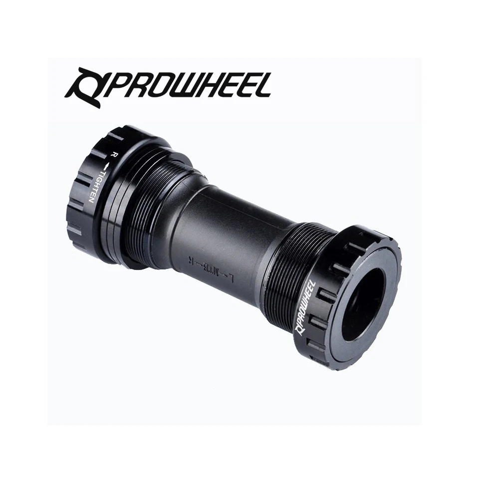 Prowheel MTB 자전거 BB 축 어댑터, 1.37/24mm 체인셋 블랙 로드 자전거 프레스 핏 하단 브래킷, 시마노 ...