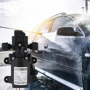 

DC 12V 130PSI 6L/Min Water High Pressure Diaphragm Water Pump Self Priming Pump Automatic Switch Car Wash Accessories