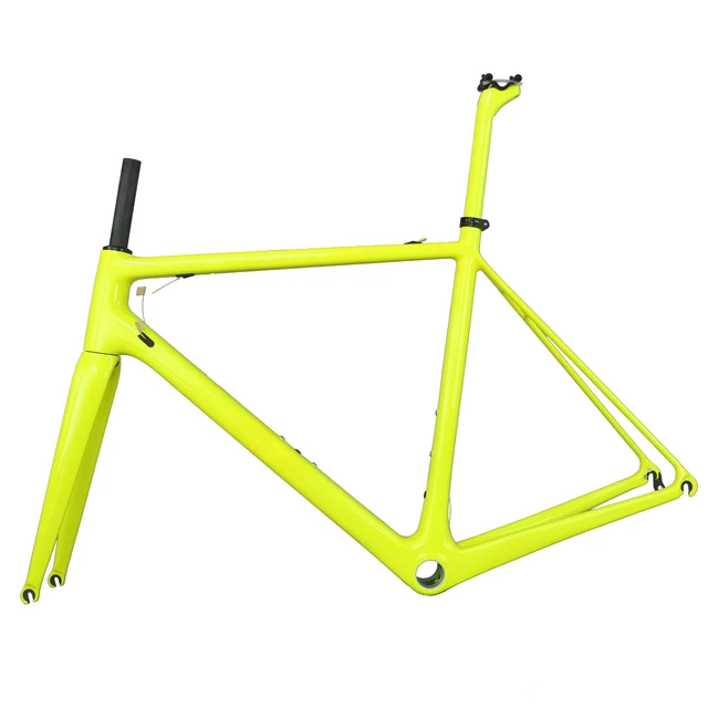 $US $522.00 2019 New BSA Fluorescent yellow paint frame BB30 t1000 carbon fiber with 27.2 seat post carbon road