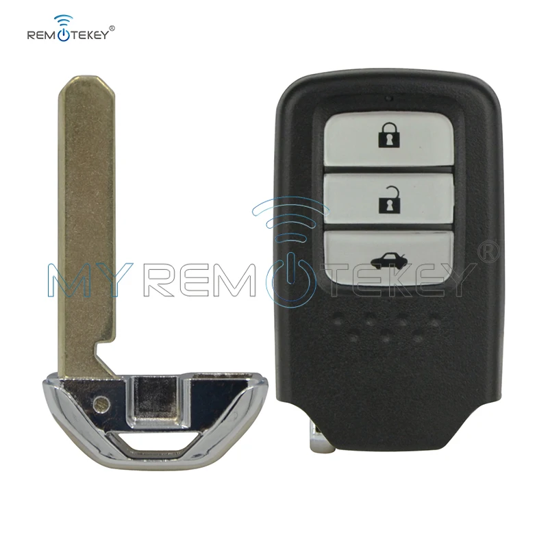 Remtekey Smart Key 3 Button Remote Car Key 434Mhz For Honda Key City Fit XRV Vezel With Emergency