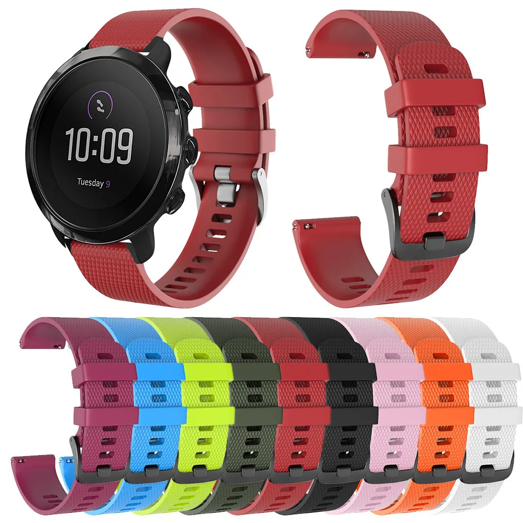 Large Silicone WatchBand WristStrap Bracelet Replacement For SUUNTO 3 Fitness Sports Colorful Wristband SmartWatchs Accessories |