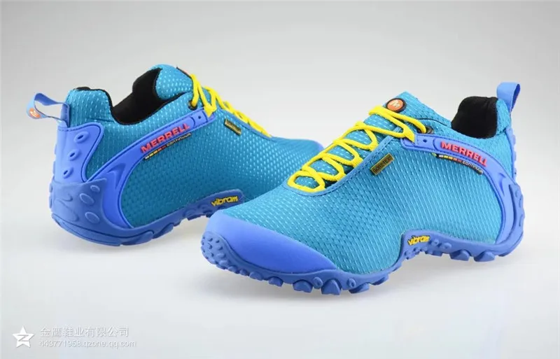 Новое поступление Merrell Женская уличная походная обувь Небесно-голубой цвет дышащая ткань верх Обувь