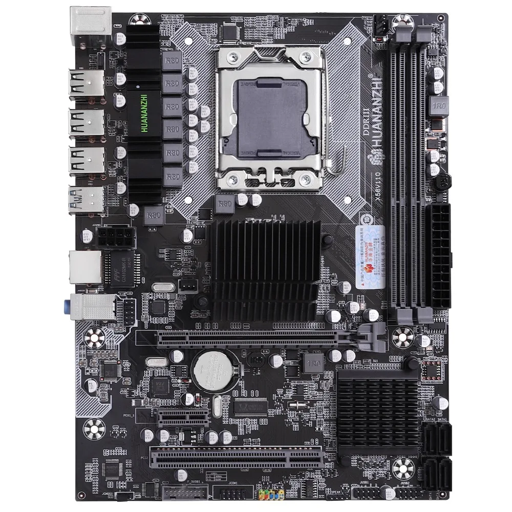 HUANANZHI скидка комплект материнской платы X58 Материнская плата Процессор Intel Xeon X5650 с кулером ram 32G GPU GTX1050Ti 4GD5 500W PSU 1 ТБ HDD