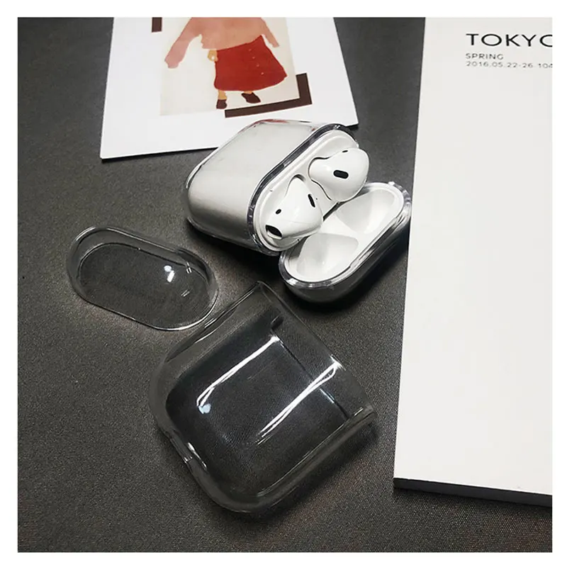 Модный Роскошный прозрачный футляр для Apple Airpods чехол наушников Аксессуары