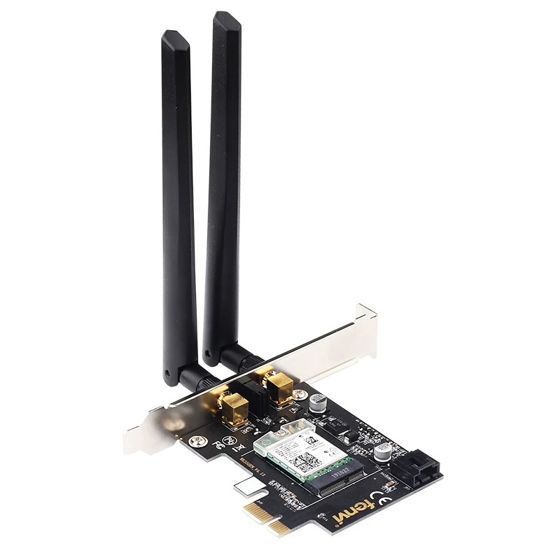 8265AC Desktop WiFi Двухдиапазонный настольный компьютер 1200 Мбит/с беспроводной Intel 8265AC WiFi Bluetooth 4,2 PCI-E 1X карта сетевой адаптер PCI Express - Цвет: 8265AC Desktop WiFi