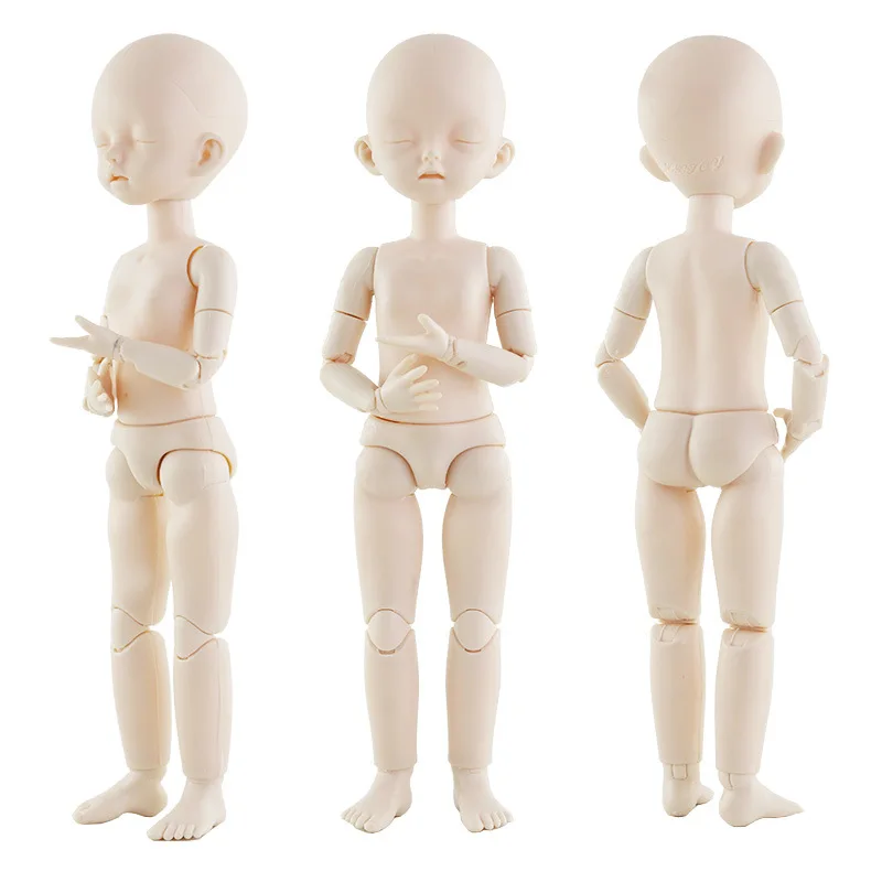 1/6 BJD куклы 22 суставов Baby Blyth кукла милые закрытые глаза белая лысая голова 28 см DIY