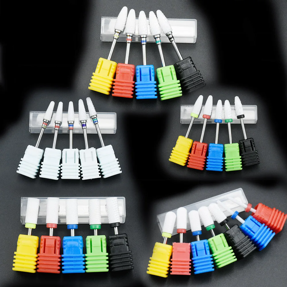  Most Complete 27 Type Ceramic Nail Drill Bit For Electric Drill Machine Manicure Accessory Ceramic 