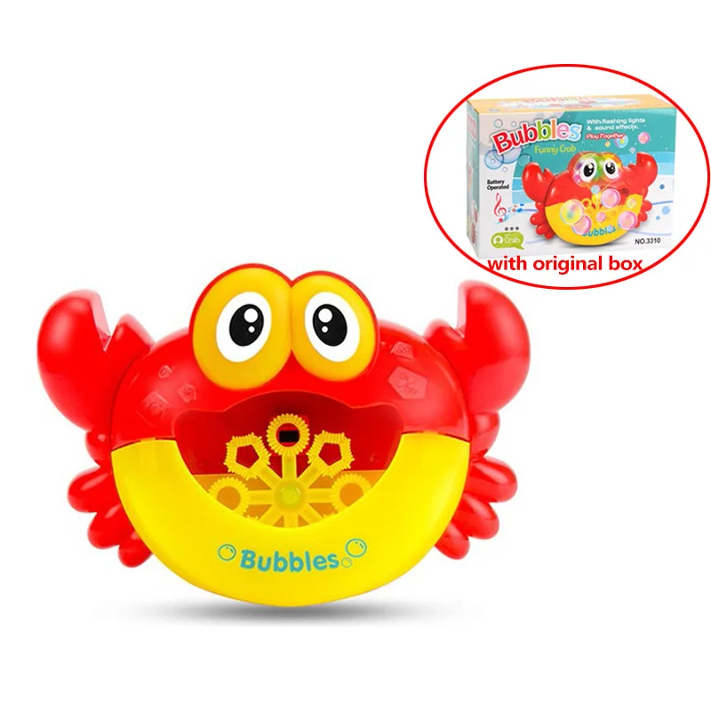 Игрушка для ванны, Пузырьковые крабы, Детская ванна, мыльная машина для купания детей, игра с музыкой и огнями, водяная игрушка