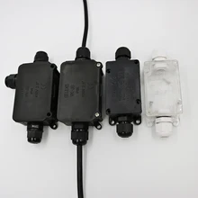 2 шт. распределительные коробки для проводов анти-УФ IP66 водонепроницаемый домашний практичный провод садовый соединитель внешний Электрический 2-ходовой кабель соединители