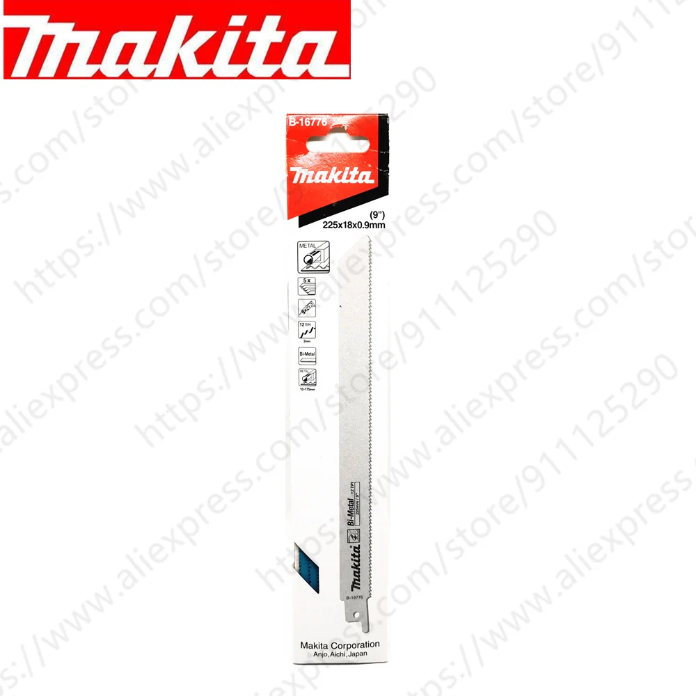 

5PCS/Set Makita reciprocating saw blade Metal 225*18*0.9mm for cutting iron plate 3-8MM iron pipe 10-175MM B-16776