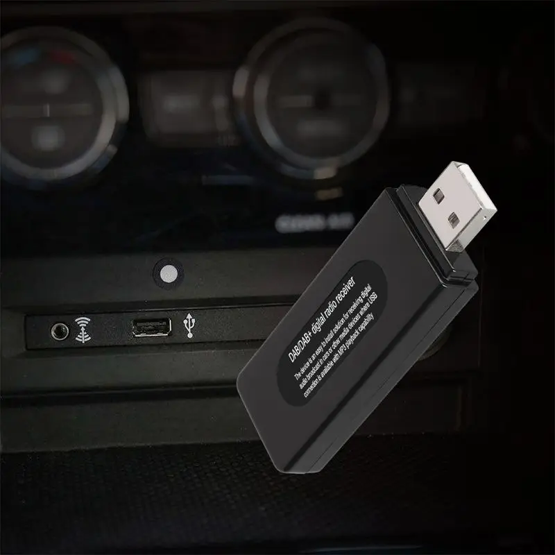 Универсальный USB Интерфейс автомобиля dab цифровой радио аудио ресивер FM-передатчик с антенной W91A