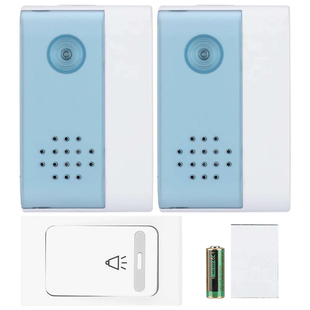 

New Doorbell Wireless Remote Doorbell Digital Door Chime Music Ring Bell Doorbells 1 Transmitter 2 Receiver Dropshipping