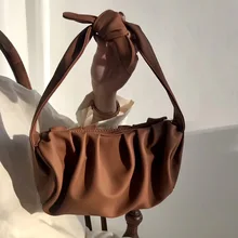 Для женщин сумки из натуральной кожи и сумочка в комплекте; дизайнерские зимние сложенный дикий облако сумки; модные экстравагантные женские подмышек Сумка BAM32