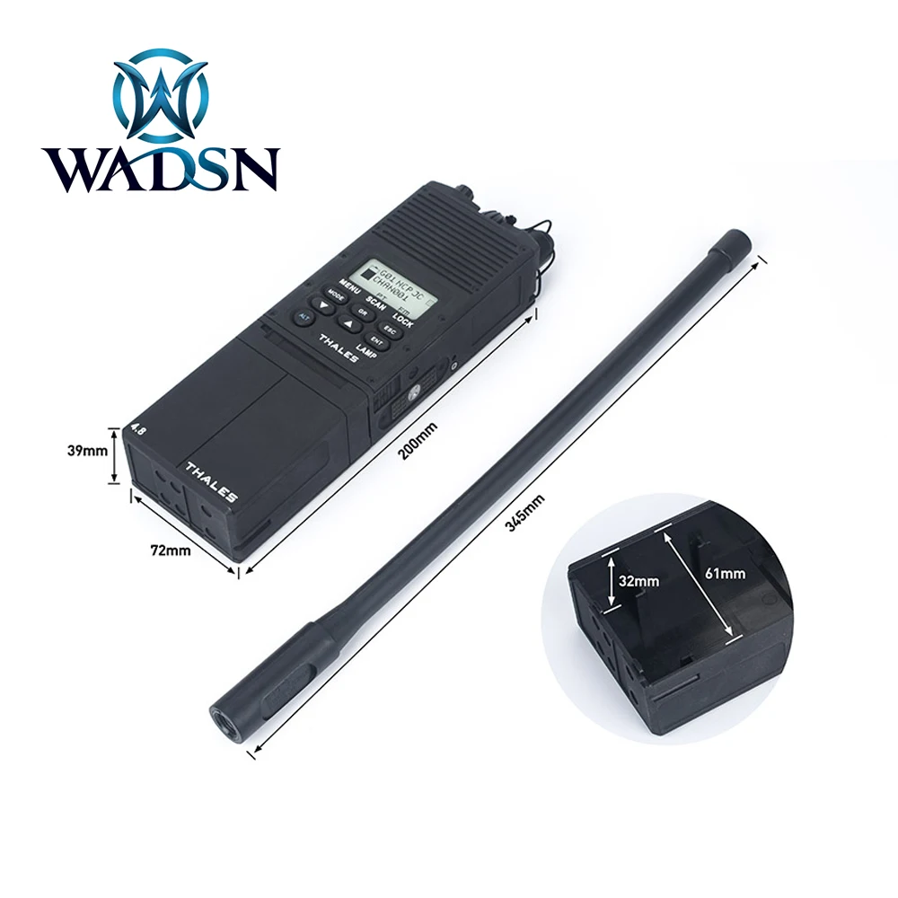 WADSN Tactical (UV) MBIT PRC-148 Dummy Radio Case Airsoft PRC 148 Talkie Walkie case 1:1 No Function dummy Headsets Accessories