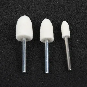 

25Pcs Wool Felt Polishing Buffing Waxing Pad And Head Wheel Set Conical 2019