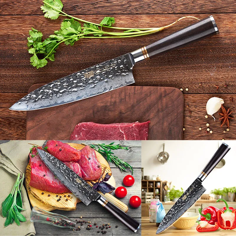 

Kitchen Knife 8 inch Professional Chef Knives Japan Damascus Pattern Stainless Steel Vegetable Fish&Meat Carving Slicing Knife